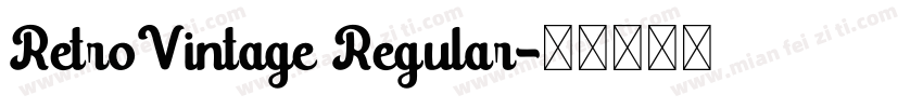 RetroVintage Regular字体转换